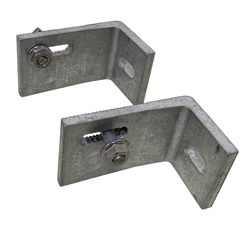 Lot of 2 New Ironridge Assembled Slotted L Foot Mill 461009 Mounting Brackets