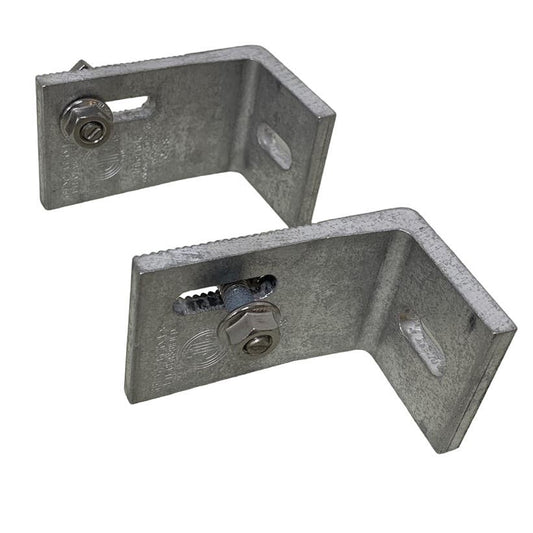 Lot of 2 New Ironridge Assembled Slotted L Foot Mill 461009 Mounting Brackets