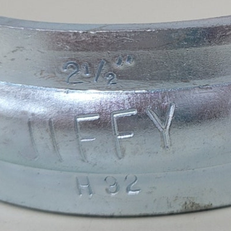 2 New Jiffy 2.5" Metal Pipe Strap H-32 One Hole EMT Fittings