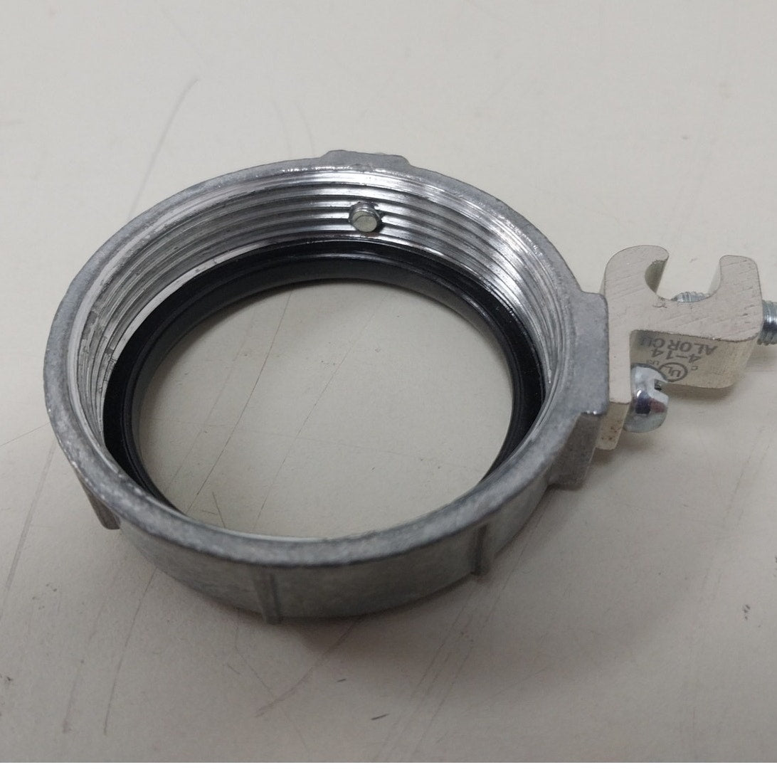 New Grounded Insulated 2" Zinc Metallic Grounding Bushing