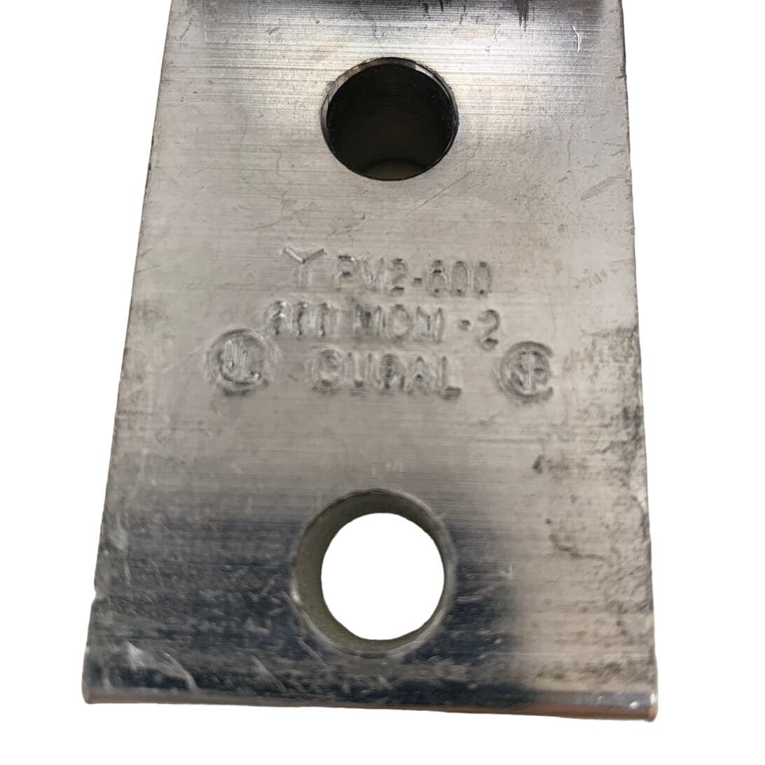 New Panduit Aluminum Mechanical Connector Dual Barrel Lug LAM2SB600-38-1Y