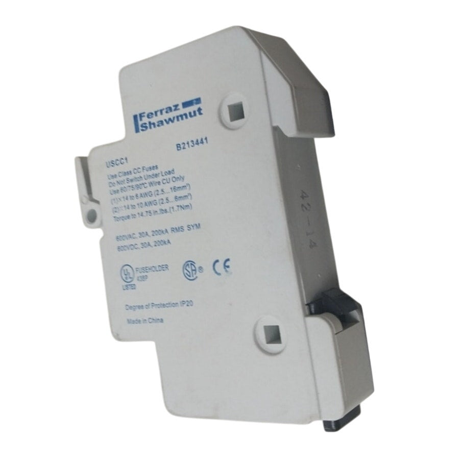 New Ferraz Shawmut UltraSafe 600V 30A USCC1 Fuse Holder B213441 - Open Box