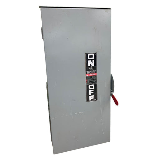 New GE General Electric Heavy Duty 200A Metal Box Safety Switch Shutoff