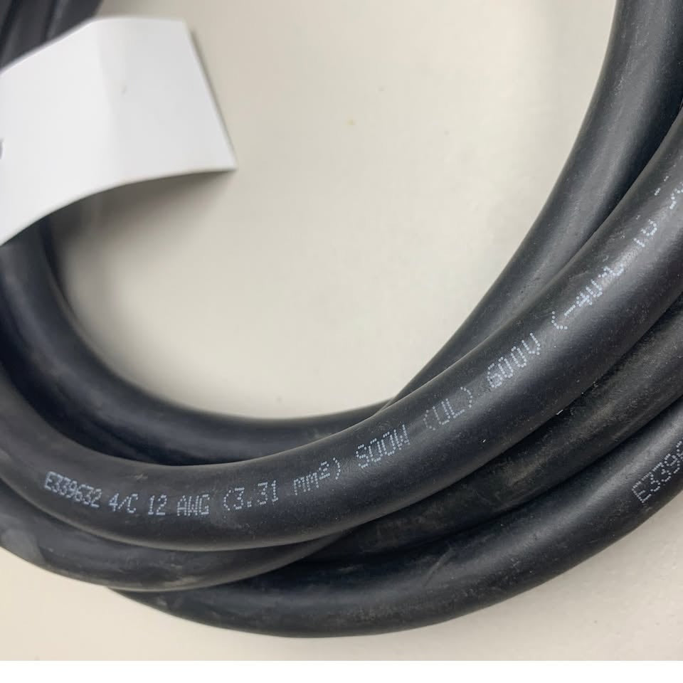 New 20' 4/0 12AWG 4 Conductor Copper SOOW RoHS Water Resistant 600V Cable