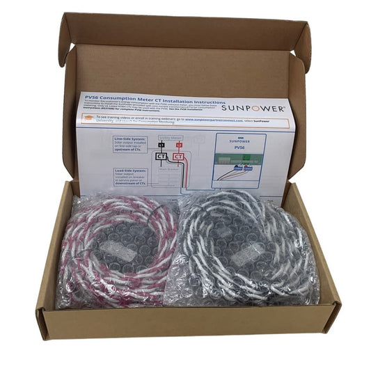 New Sunpower PVS6 Consumption Meter Kit CT 532173 UL Listed Xoba B/W R/W Leads