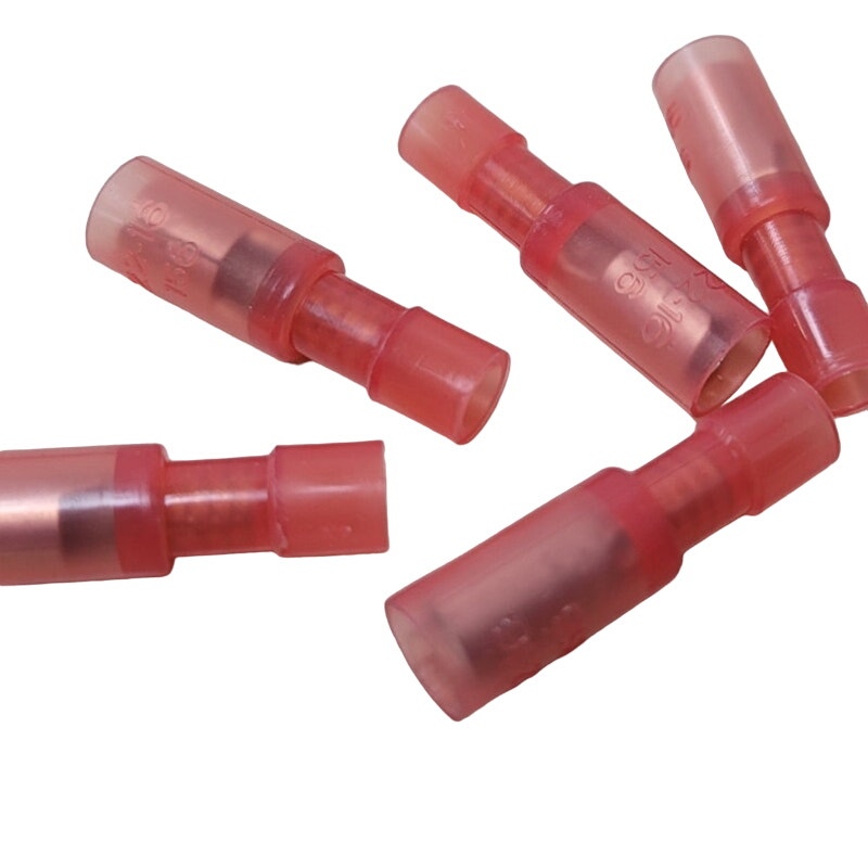 80 New Thomas Betts Red Nylon Female Wired Bullet Connectors TNF18-4MB-XV