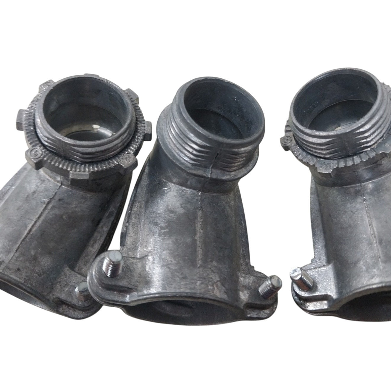 5 New Open Box 3/4" 90 Degree Two Screw Connector for Flexible Metal Conduit
