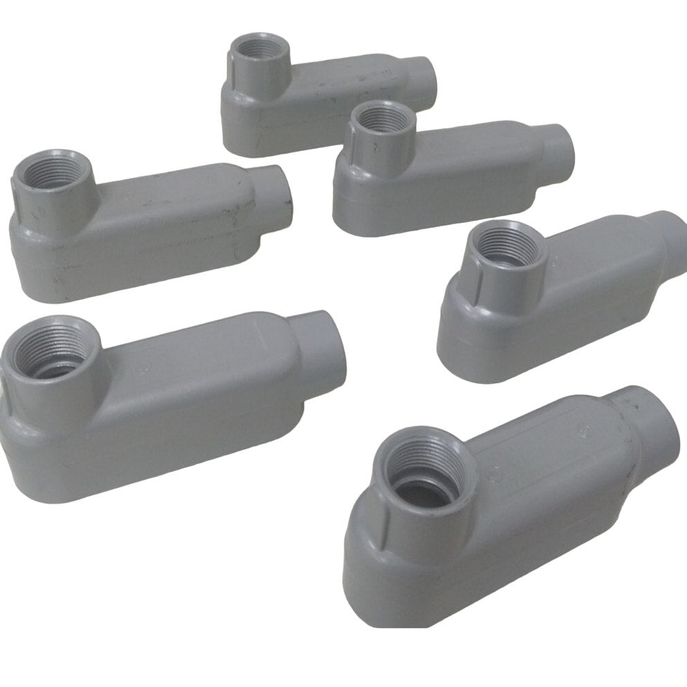 Lot of 6 New Appleton Form 85 Aluminum Conduit Body Type LB 3/4" Threaded