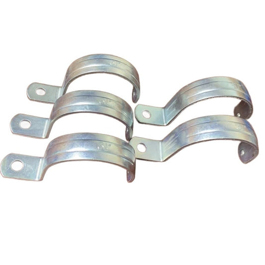 5 New 3.5" Metal Pipe Strap One Hole Rigid EMT Fittings