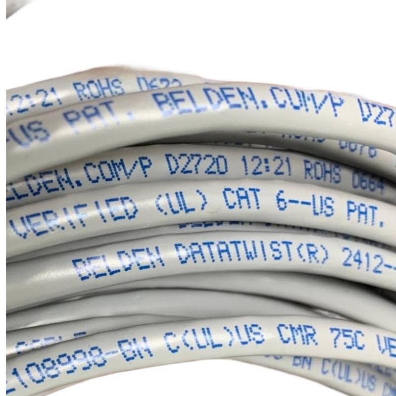 New 40' Belden Datatwist Cat 6 ROHS 2412-IBDN Communications Cable