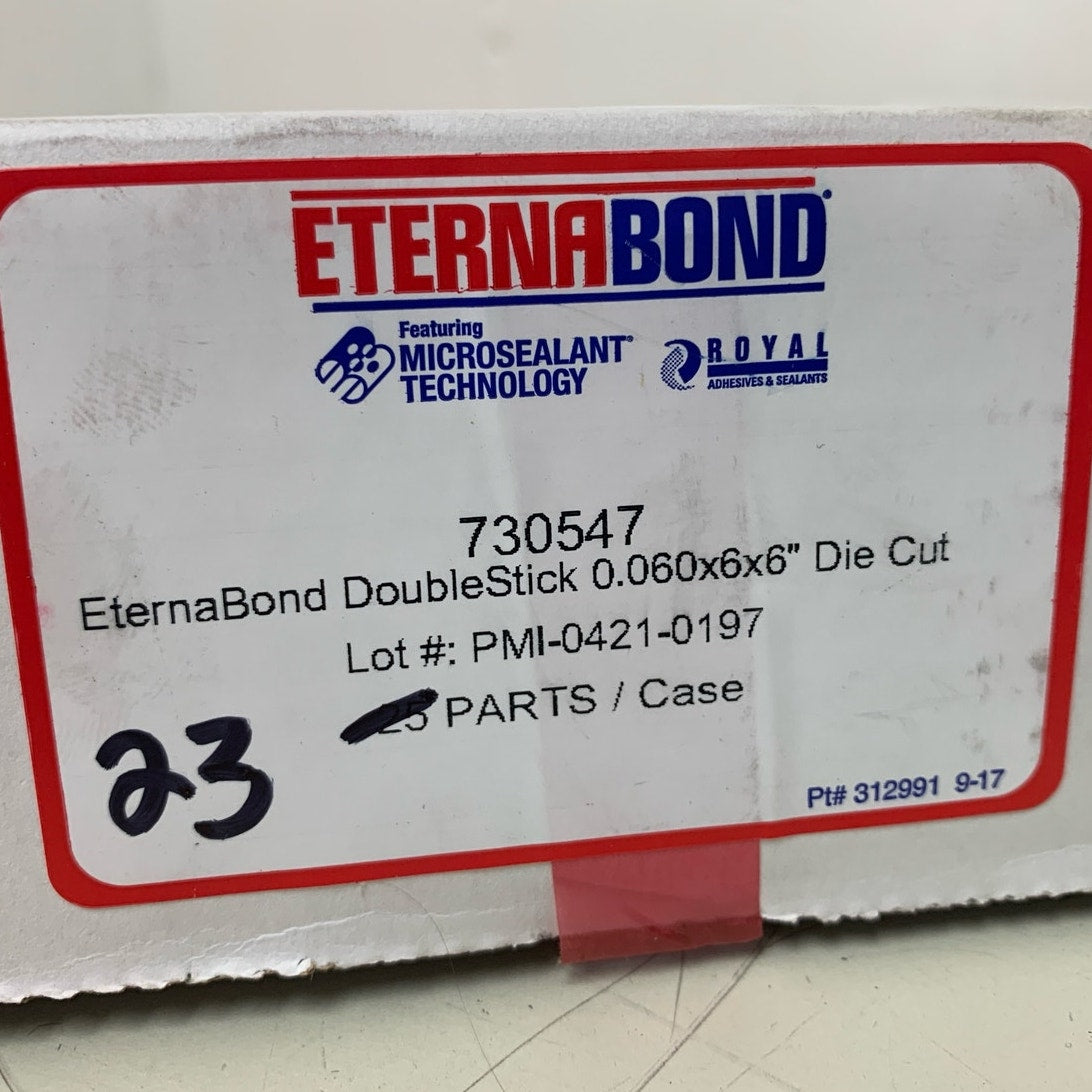 23 Eternabond 6" X 6" Squares 730547 Double Stick Die Cut Roof Seal MicroSealant