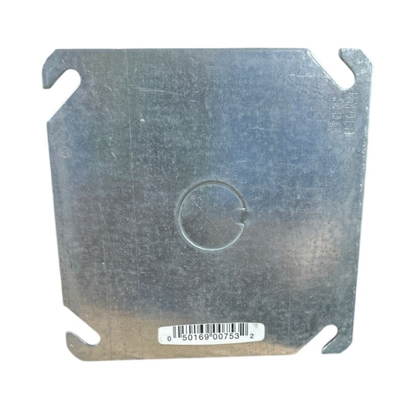 New Aluminum Box Electrical Cover with Knockout, Square 4 inch
