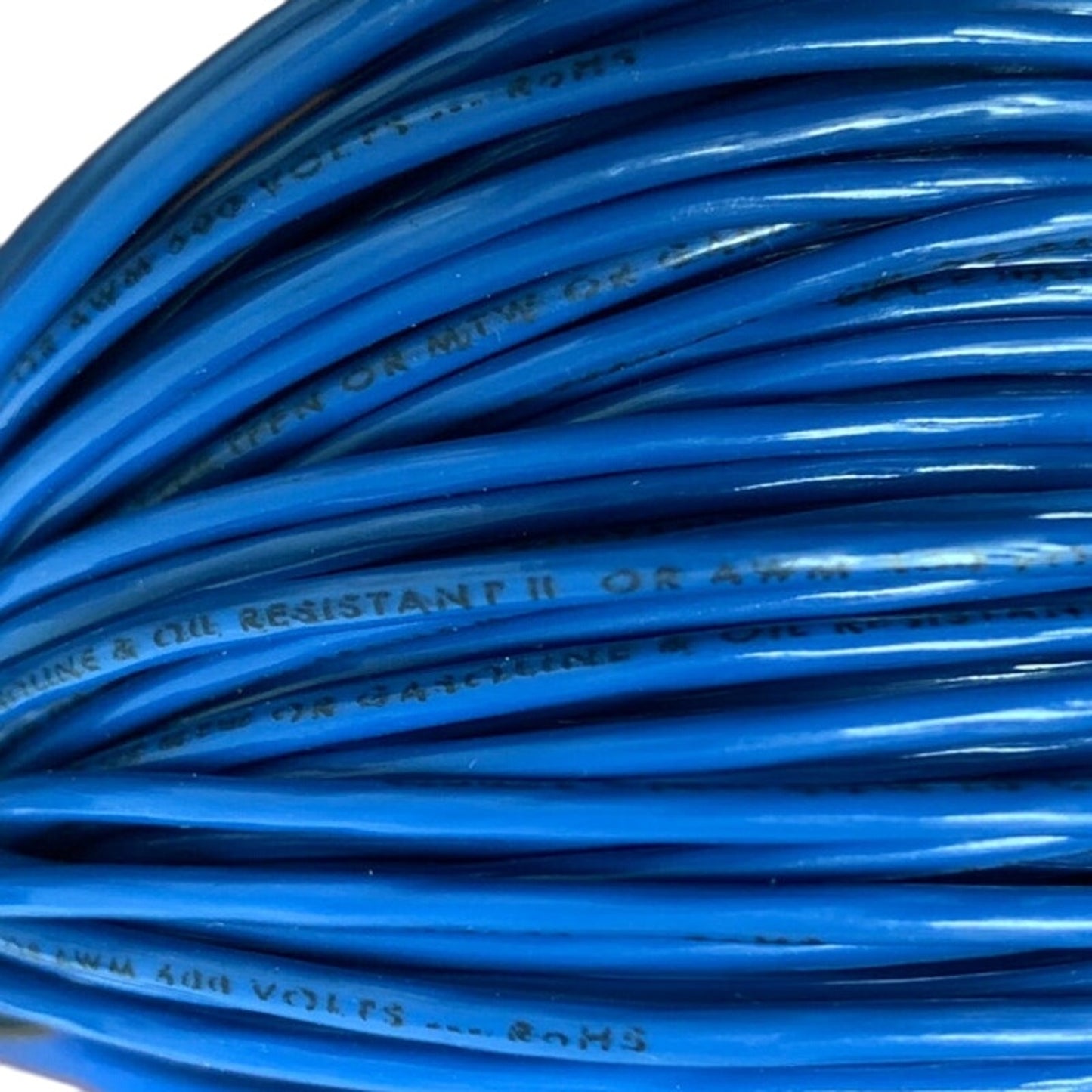 New 100’ Blue 14 AWG THHN THWN Stranded Copper Wire - Open Box
