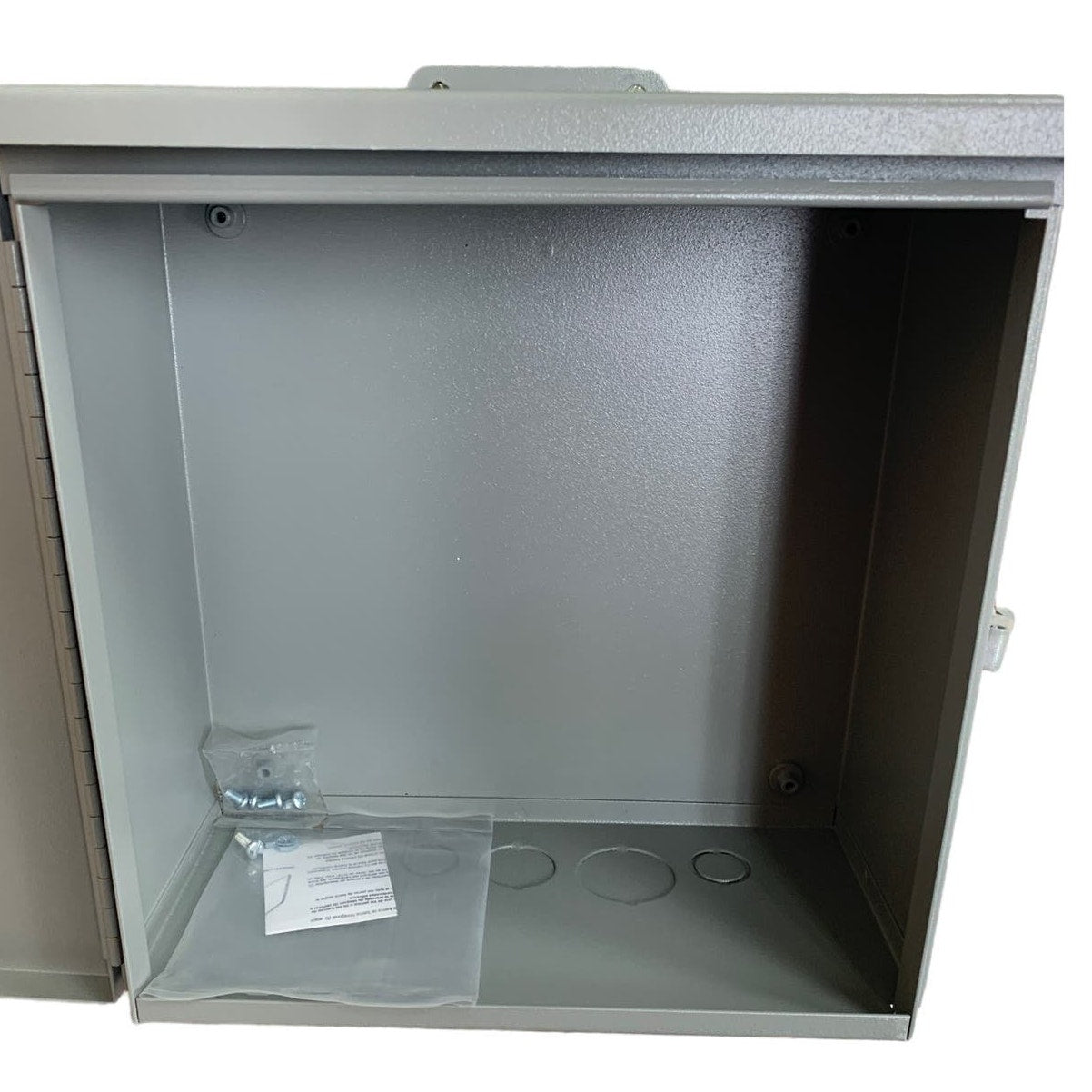 New Wiegmann B121206 12” X 12” X 6” Steel Wall Mount Cutout Box Enclosure