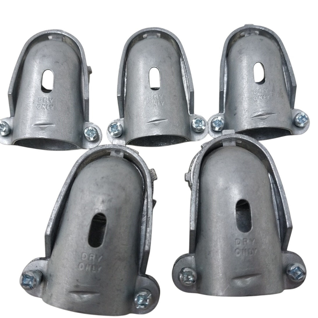 5 New Open Box 3/4" 90 Degree Two Screw Connector for Flexible Metal Conduit