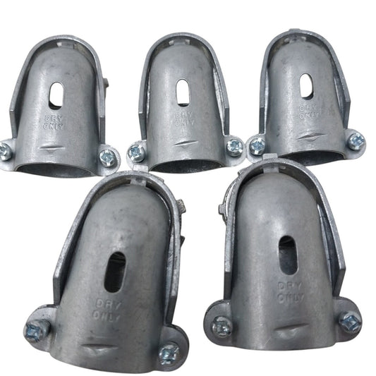 5 New Open Box 3/4" 90 Degree Two Screw Connector for Flexible Metal Conduit