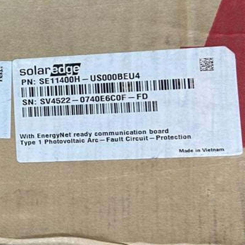 New In Box SolarEdge SE11400H 11.4K Single Phase Inverter Home Energy System