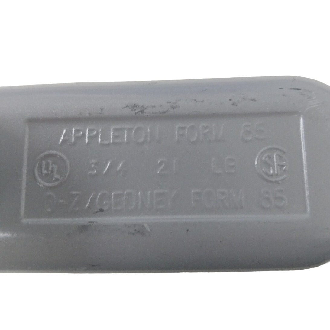 Lot of 6 New Appleton Form 85 Aluminum Conduit Body Type LB 3/4" Threaded