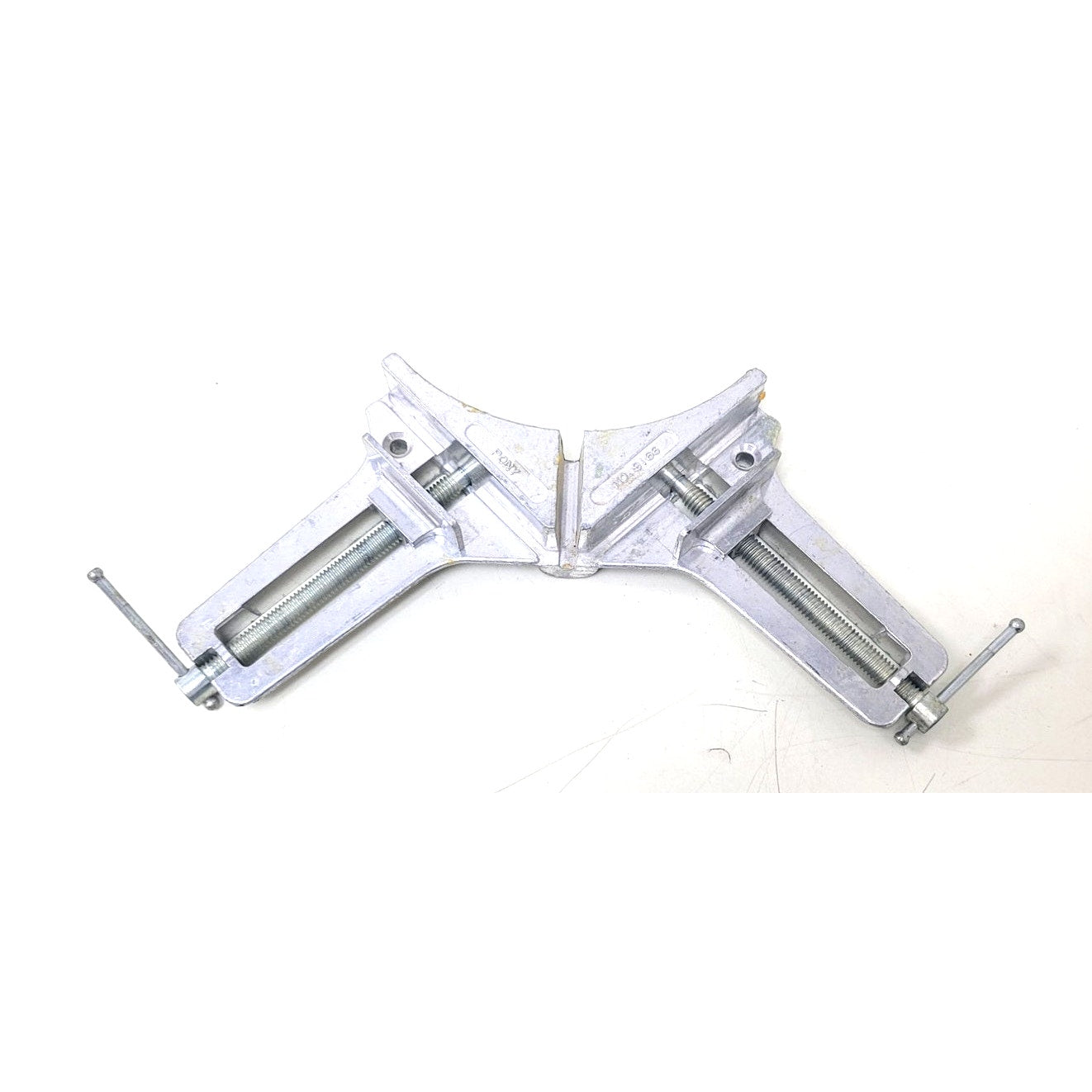 Lot of 2 Pony Np 9166 Silver 90 Degree Corner Picture Frame Clamps