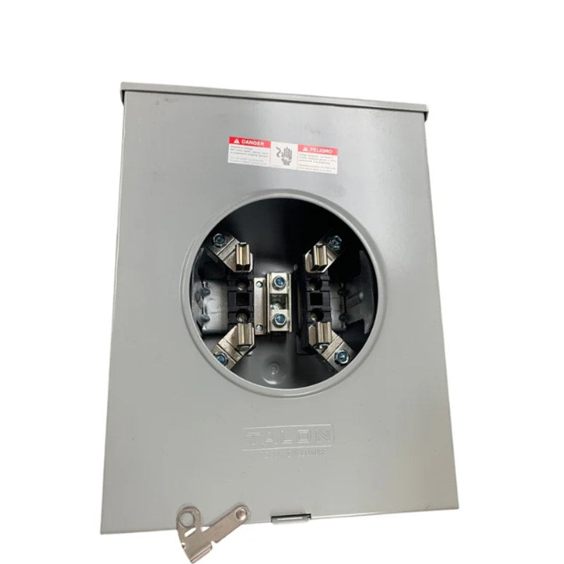 New Talon 200A Outdoor Enclosure 3R One Phase 3 Wire Ringless Type Meter Socket
