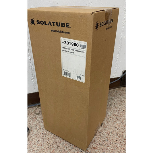 New In Box Solatube 301960 10" by 24" 90 Degree Elbow 160 DS Extention Tube