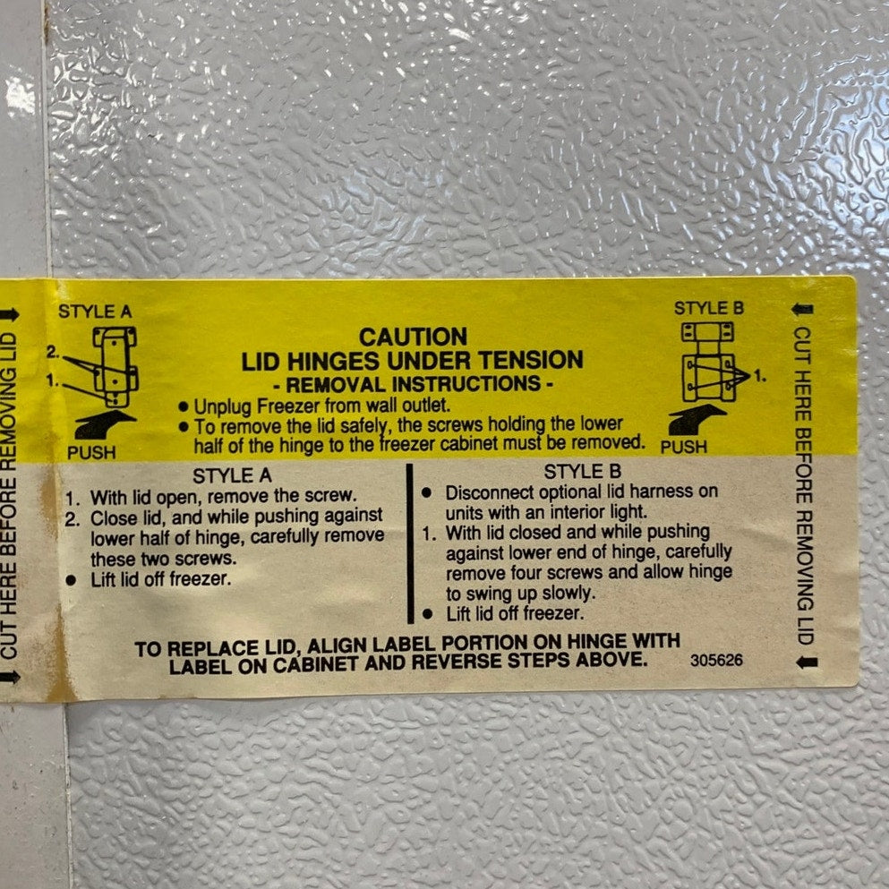 White-Westinghouse FC162LTW7 16 Cu Ft Chest Freezer 1991 — Local Pickup Affton MO