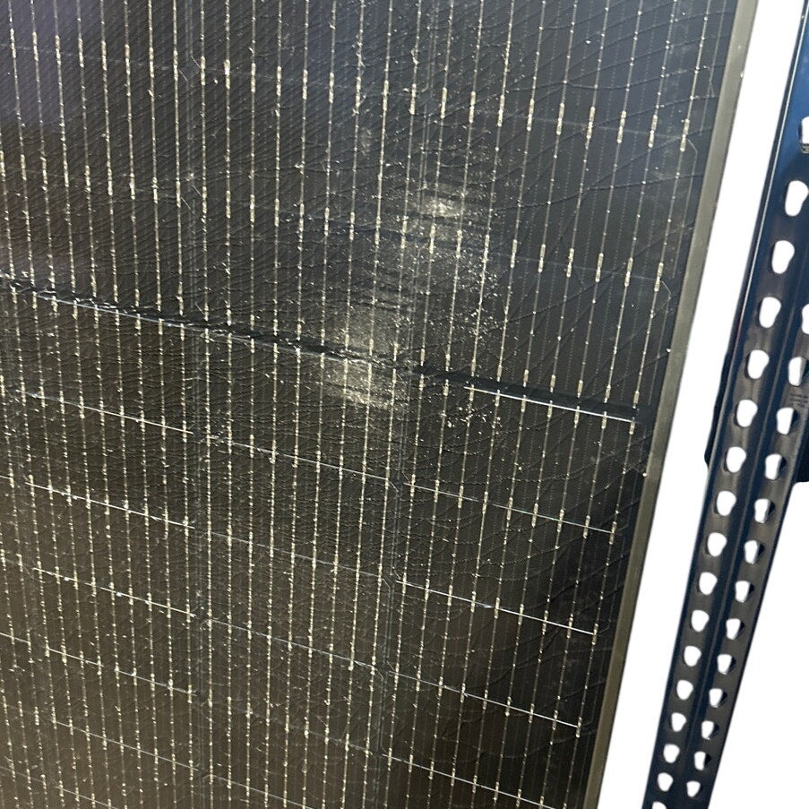 DAMAGED New LONGi BiFacial 400W 108 HC M10 Cells Black Frame 30mm Solar Panel