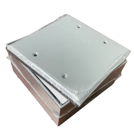 New Eaton TP7090 Two Gang Weatherproof Aluminum 4.5" Outlet Box w Cover