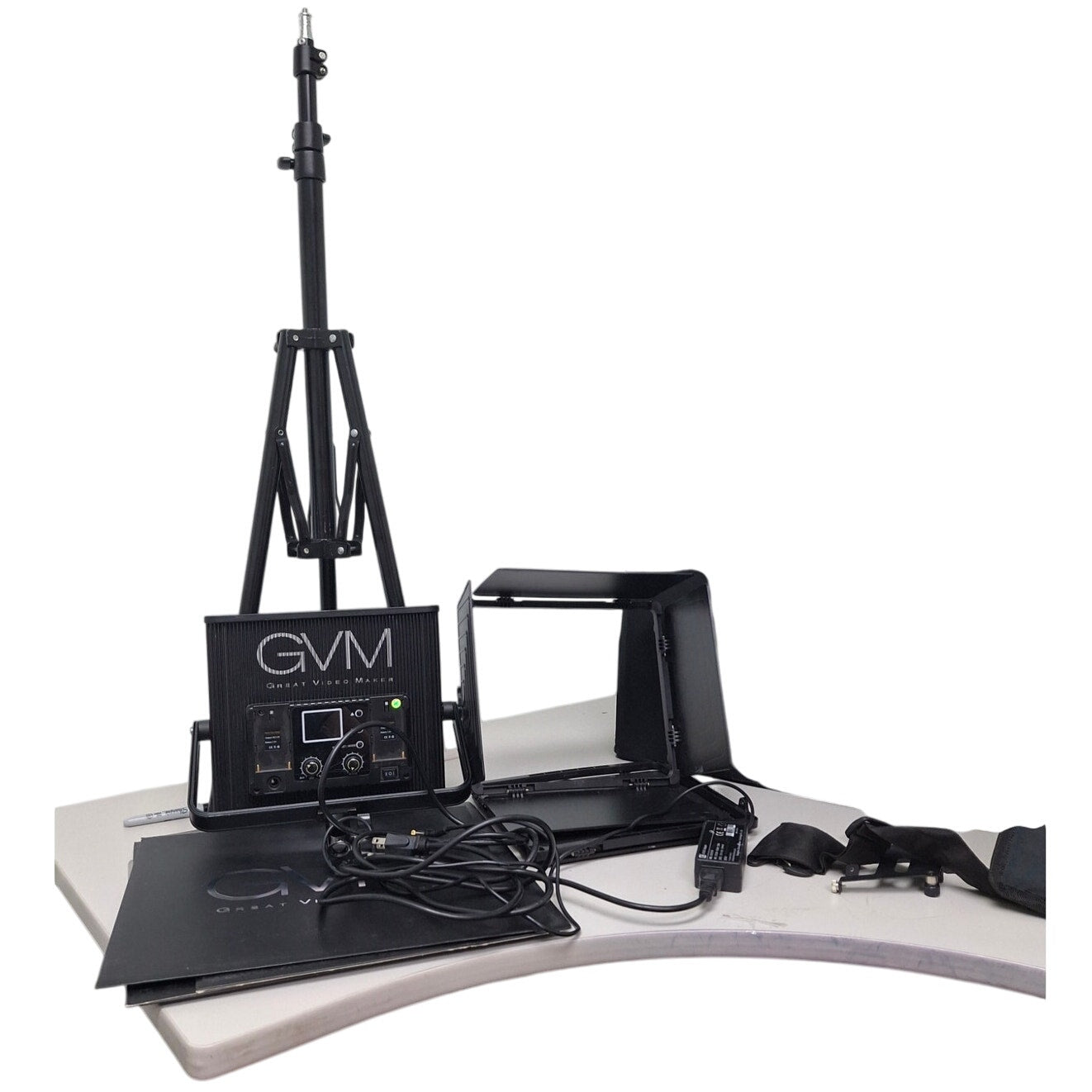 GVM 50RS RGB LED Light Panel Kit w/ Tripod & Case – Great Video Maker