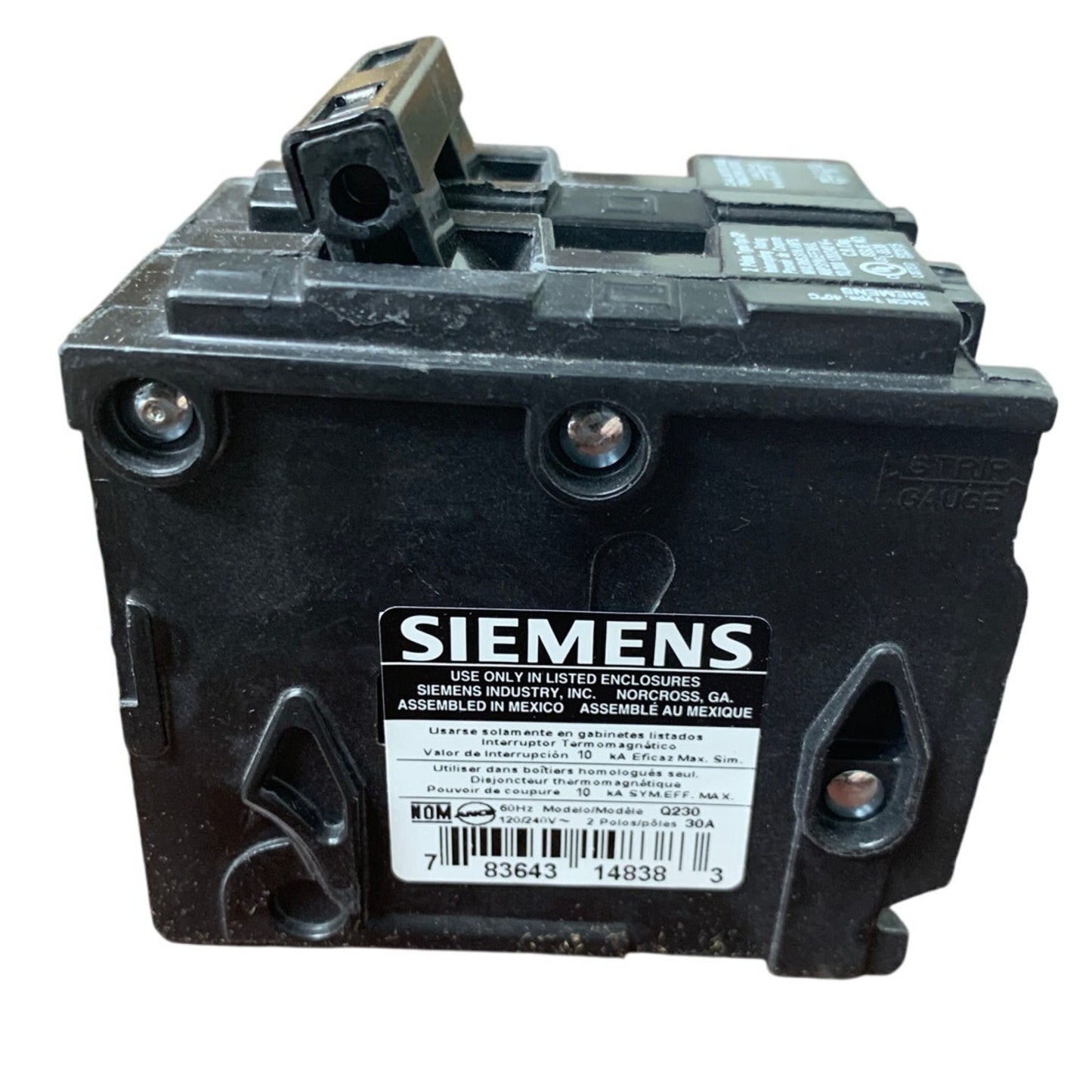 New Open Box Siemens Q230 30-Amp 2 Pole Type QP Circuit Breaker