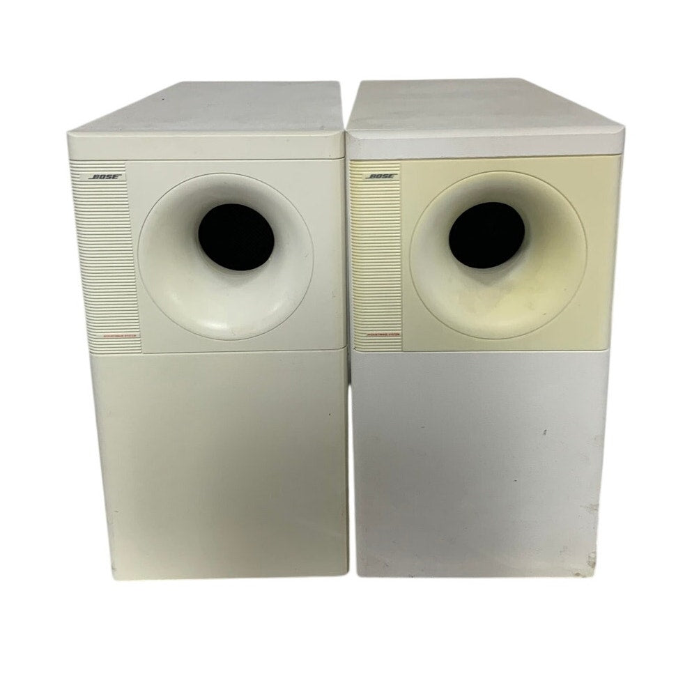 2 Bose Acoustimass Bass Modules, AM7 & AM5 Series II, White, Used