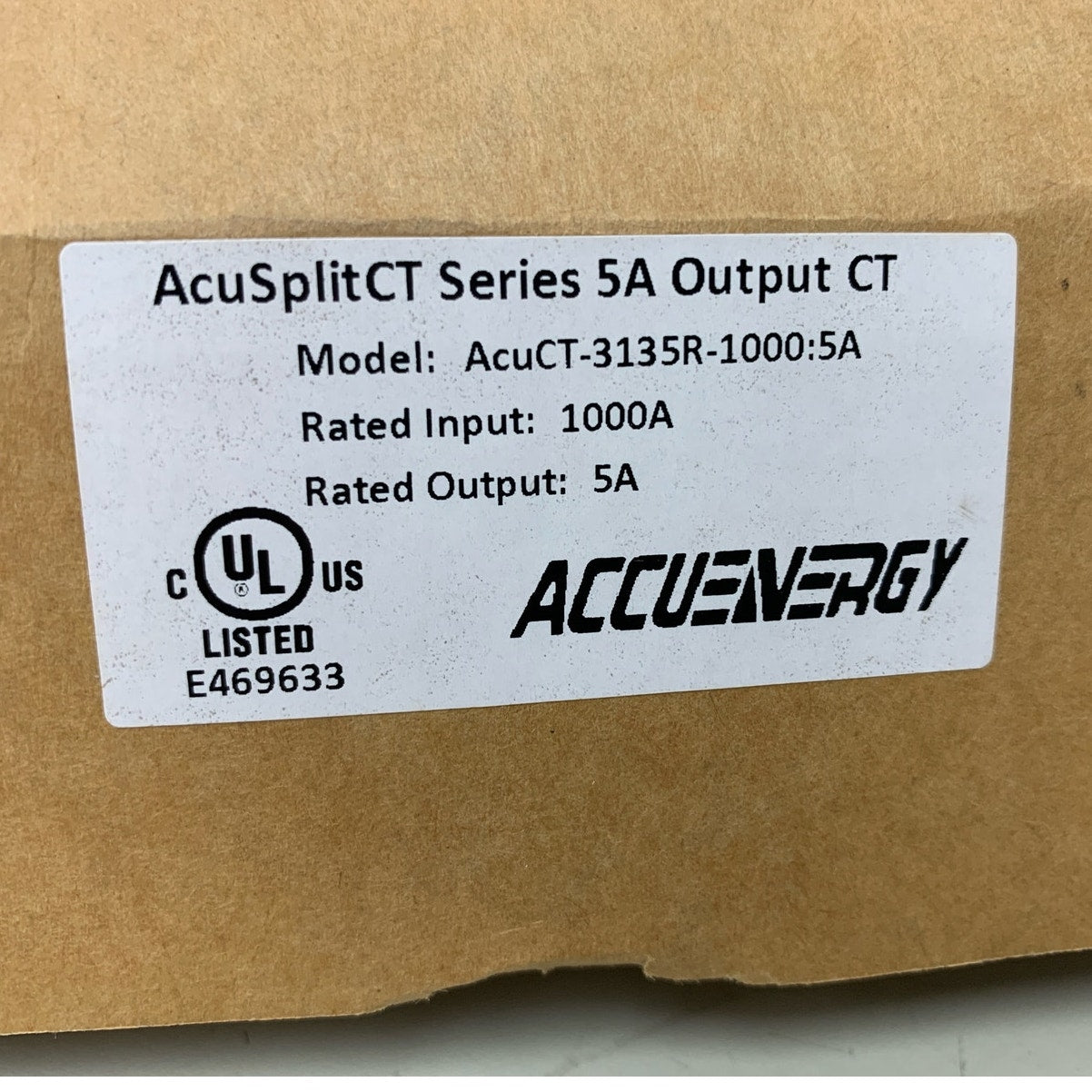 New In Box Accuenergy AccuSplitCT Series 5A 1000A Output Solar Panel CT