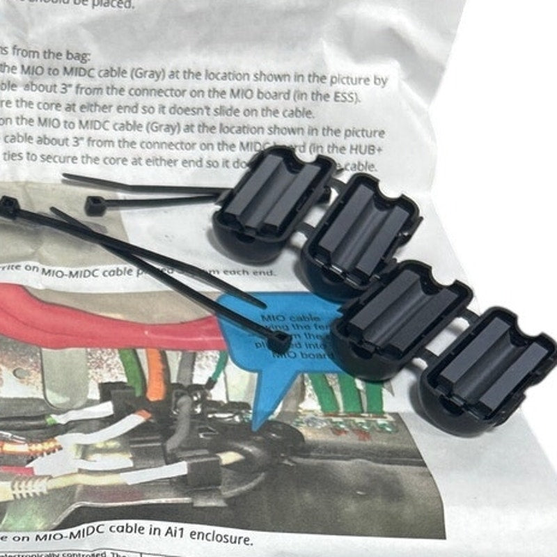 SunPower Equinox Storage EMI Ferrite Core Kit — MIO-MIDC Cable, OEM New