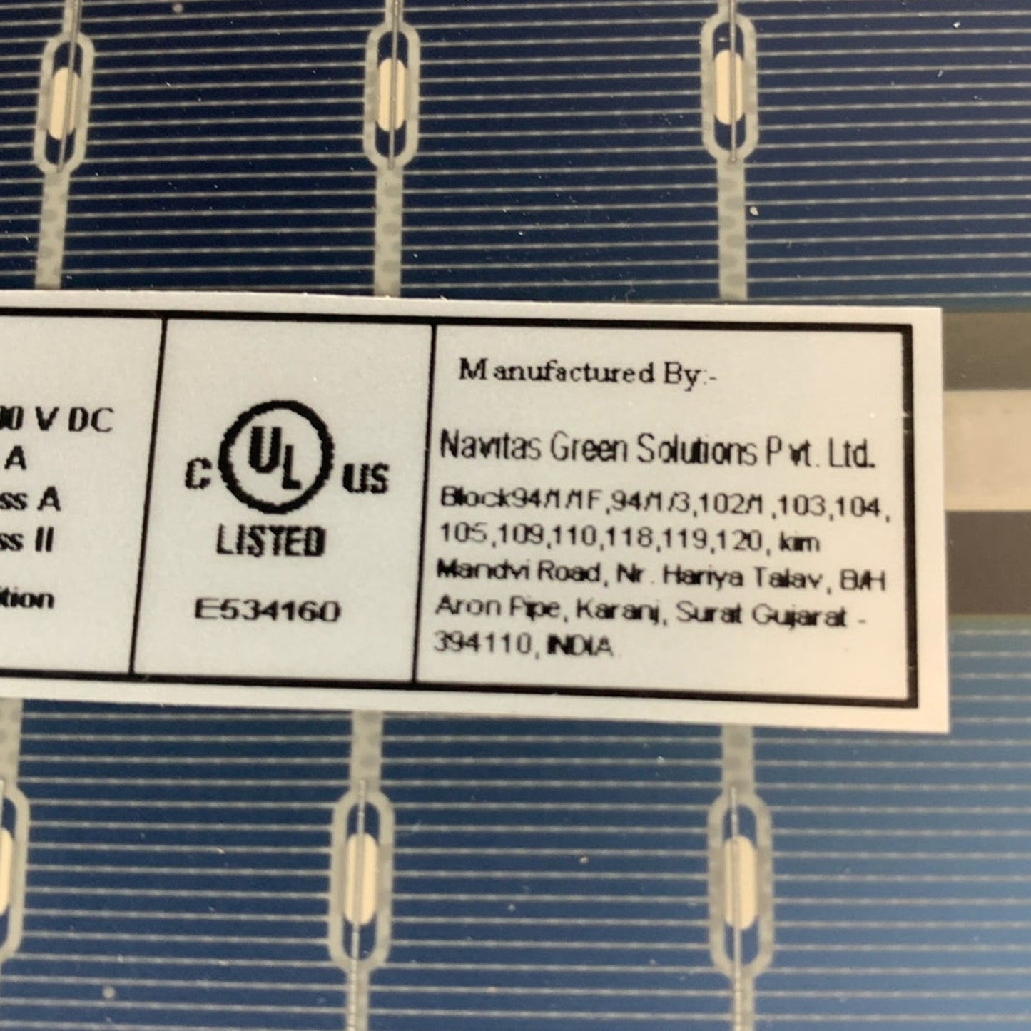 New Navitas 550W Bifacial Mono PERC Half Cut Module 144 Cell Solar Panel