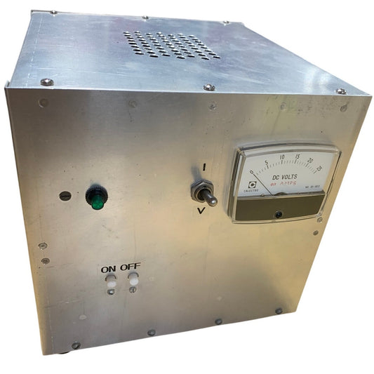Custom-Built DC Regulated Bench Power Supply — 0–25V, Adjustable Current Limit