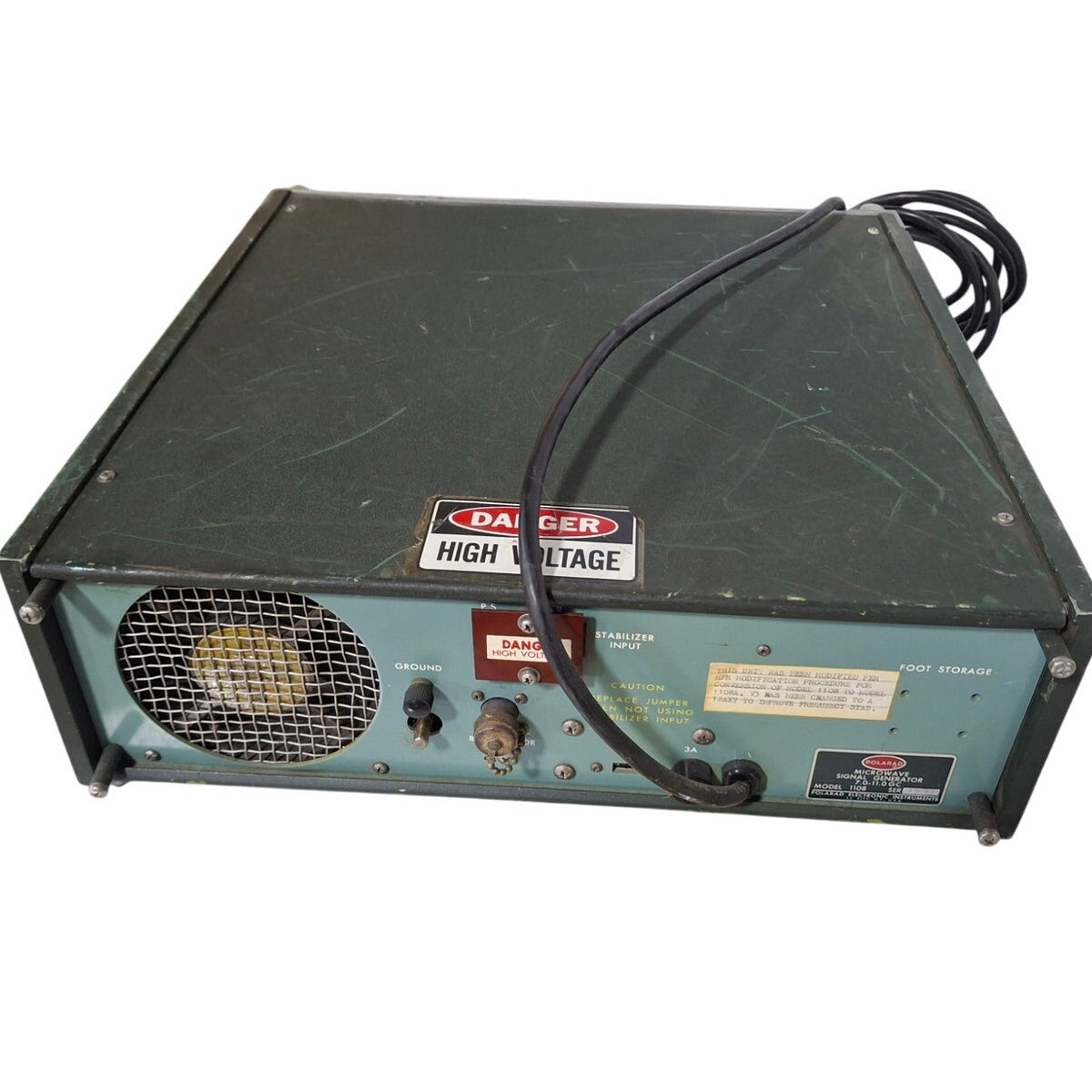 Vintage Polarad 1108-MOD 7–11 GHz Microwave Signal Generator, Used Untested