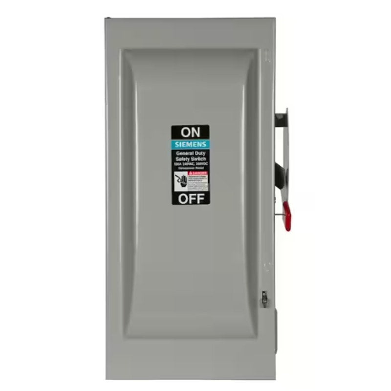 New In Box Siemens General Duty 100A 3 Pole 240V Outdoor Fusible Safety Switch