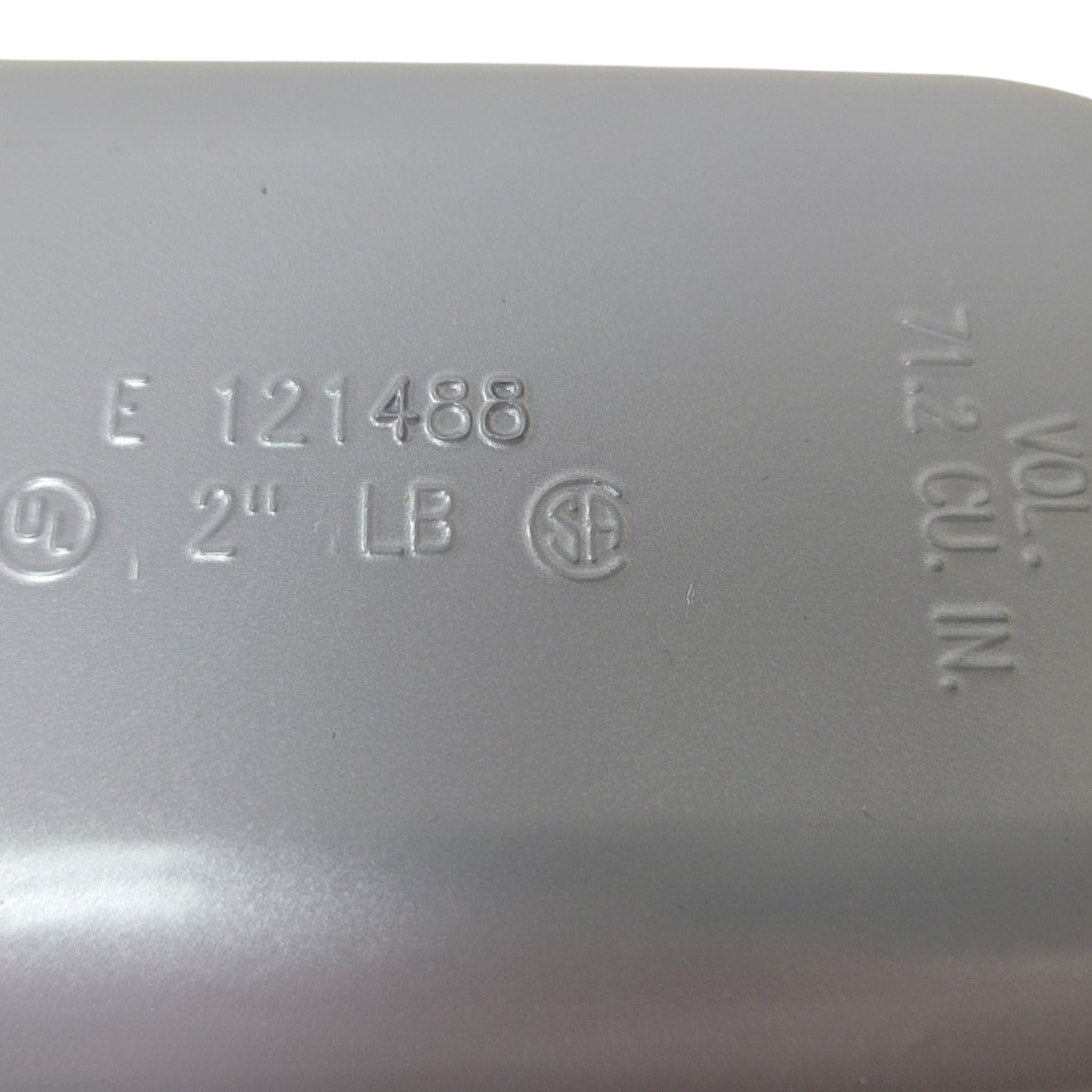 New in Box – Eaton LB-65CGN 2" Aluminum LB Conduit Body with Cover & Gasket