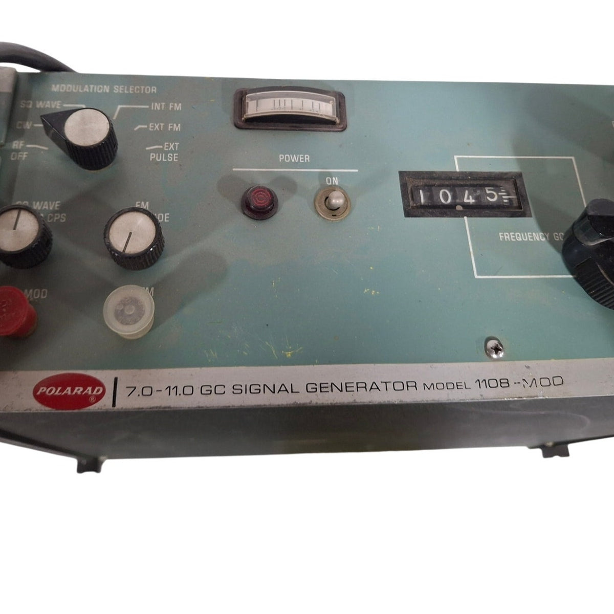 Vintage Polarad 1108-MOD 7–11 GHz Microwave Signal Generator, Used Untested