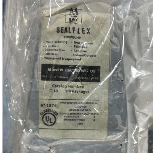 New M&W Electric MFC Co C-10 1Lb Bag Black Sealflex Compound