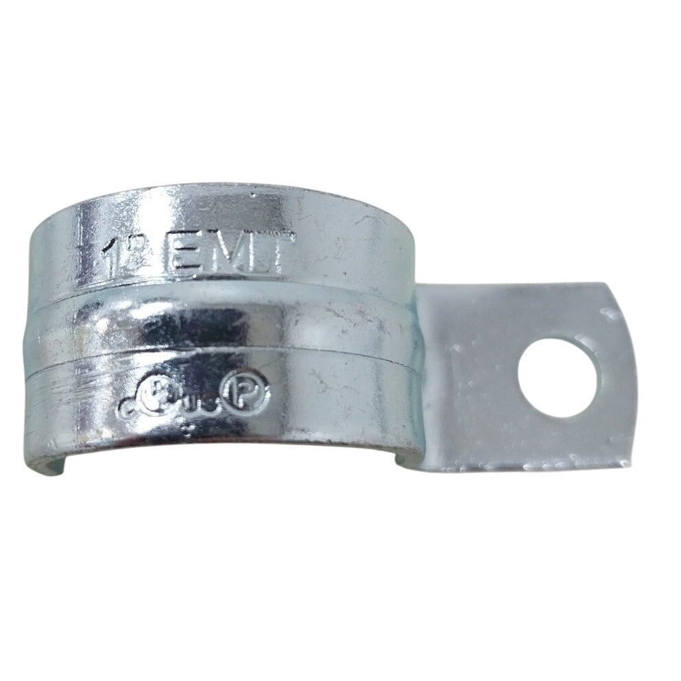1" One-Hole EMT Pipe Straps Galvanized Steel — Lot of 25, New