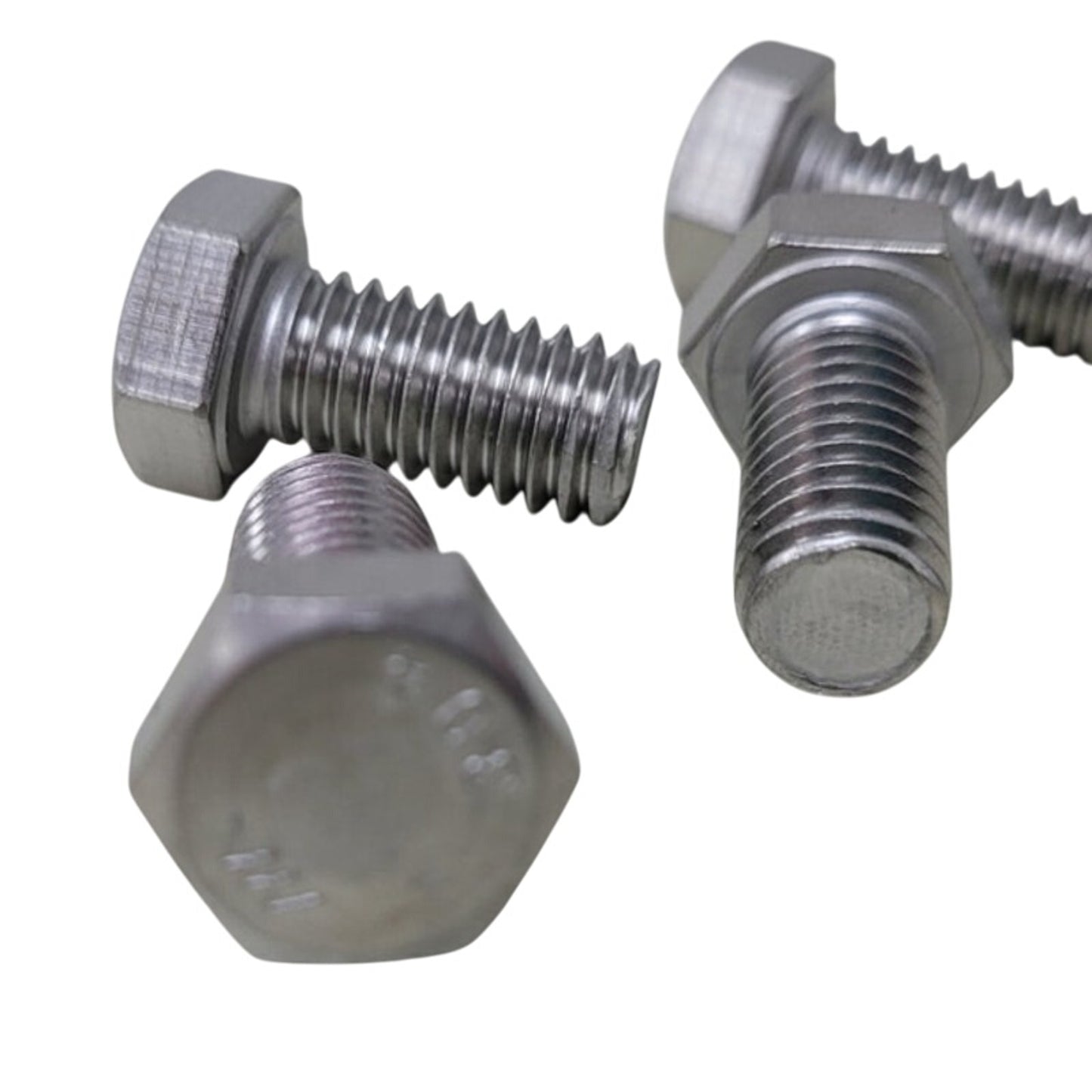 10 New Hexagon Head Bolts 304 Stainless Steel Hex Cap Bolts 1" Length