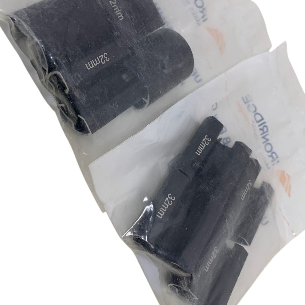 New 8-Pack Ironridge UFO-STP-32MM-B Rev C Black Metal Solar Panel Stopper Sleeve