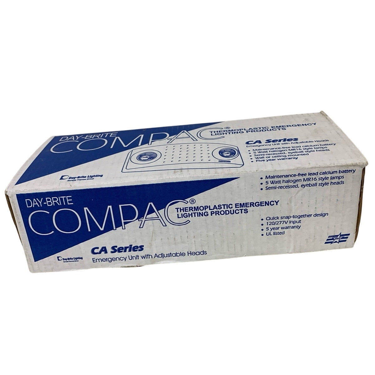 New In Box Day-Brite Compac CA6B 4001217 Emergency Light Unit Adjustable Heads