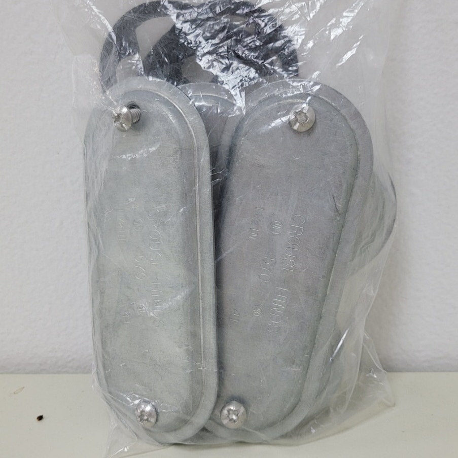 5 New Crouse Hinds 1.5" Metal Electrical Conduit Cover Lid Gasket and Screw Sets
