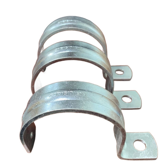 3 New 3" Metal Pipe Strap One Hole Rigid EMT Fittings