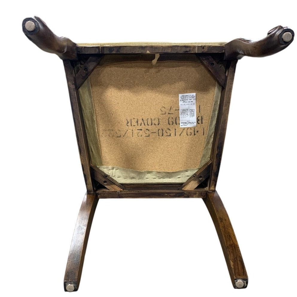 Vintage French Provincial Style Carved Cane-Back Accent Chair