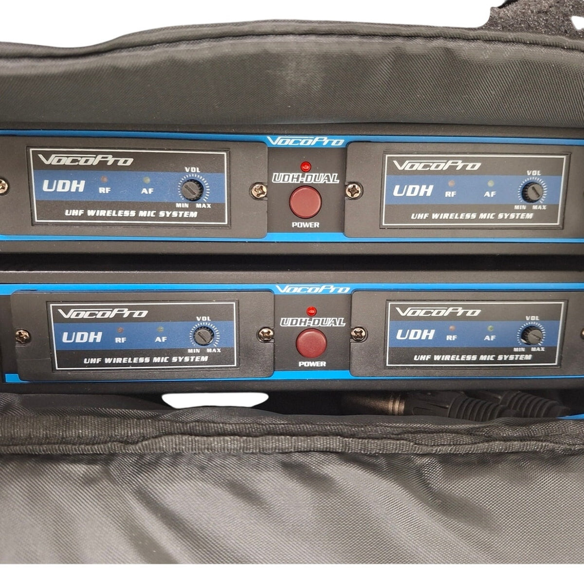 VocoPro UDH-DUAL DSP Wireless Microphone & Bodypack System Kit with Custom Case