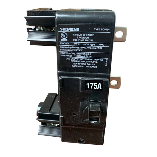 New Siemens 175A 2 Pole 120/240V Type EQ8694 Circuit Breaker in Original Box