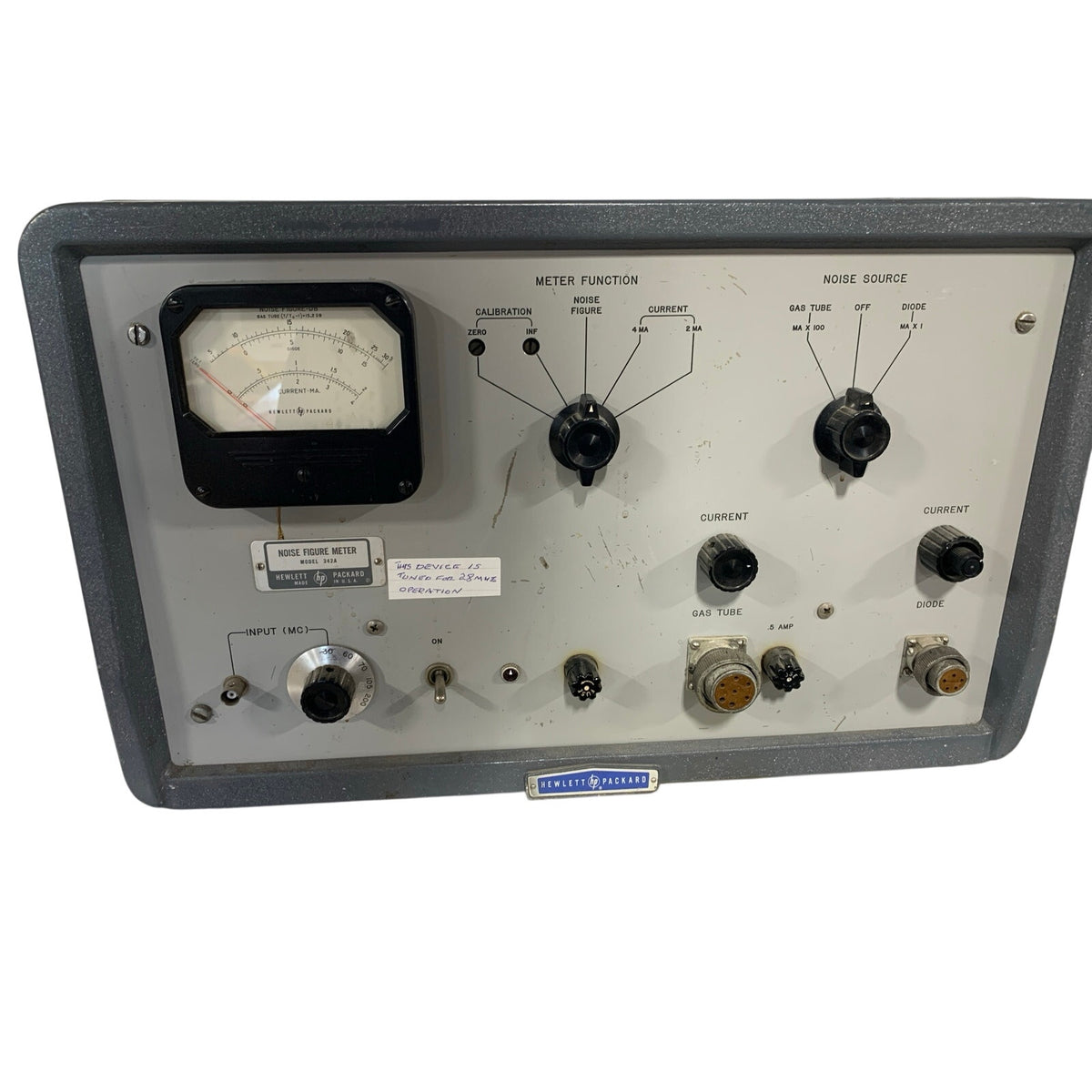 Hewlett-Packard HP 342A Noise Figure Meter – Tuned for 28 MHz Operation